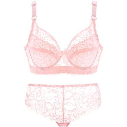 Meizimei sexy bras set lace panty thin brief plus size womens bralette push up brassiere girl top bh lingerie intimates BCD 36