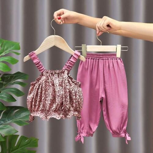 Summer Clothing Set 2021 Kids 2 Pieces Outfits S T-Shirt+Pants Baby Girl Clothes Costume baby girl clothes baby girl clothes