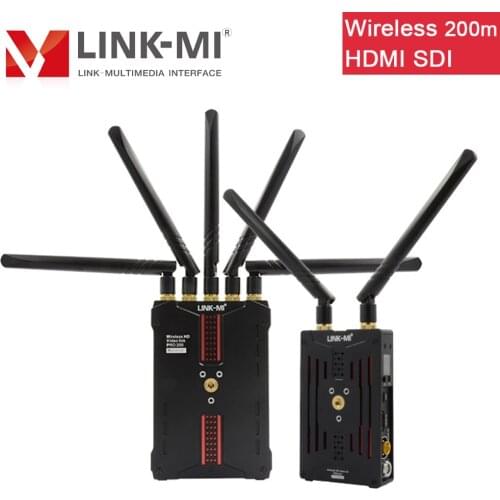 LINK-MI 200M Wireless HDMI SDI Transmitter and Receiver Support SDI time code camera recording trigger 3G-SDI Video Link System
