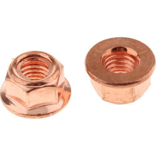 12X M8 Copper Flashed Exhaust Manifold 8mm Nut -High Temperature Nut for BMW Tuercas de cobre le cuivre des noix
