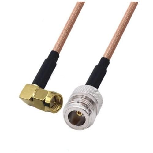 N Female to SMA Male Right Angle Connector Pigtail Jumper RG316 Cable 50 ohm