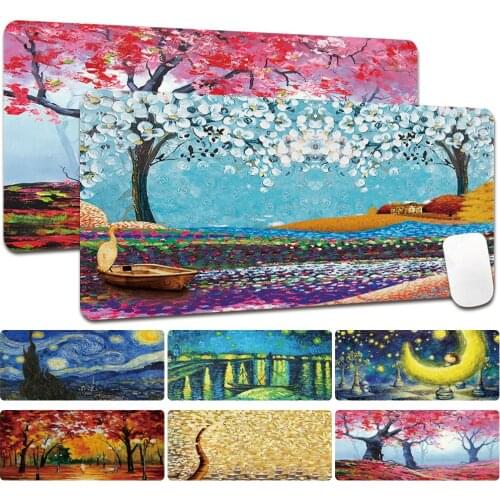 Laptop Mouse Pad Gaming Mousepad Waterproof PU Leather Mouse Mat Gamer Large Mouse Carpet PC Desk Mat Keyboard Pad