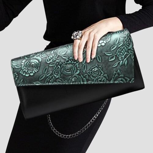 2021 New High Quality Ladies Carved Evening Bag Leather Female Clutch Bag Fashion Handbag Lady Shoulder Wallet Envelope Bag