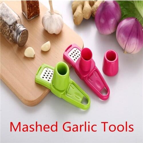New Style Mashed Garlic Tools Press Garlic Ginger Onion Crusher Garlic Planer Slicer Cutter Cooking Tool Kitchen Accessories