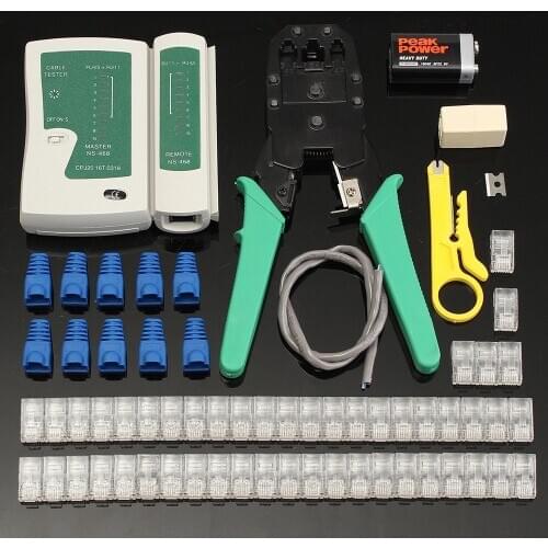 Ethernet LAN Kit Cable Fine Quality Crimper Crimping Tool Wire Stripper RJ45 Cable Tester