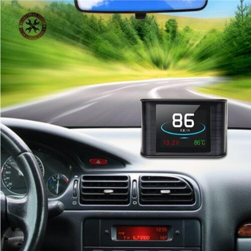 Original HUD T600 Car GPS Head Up Display Overspeed Alarm Scanner LCD Speedometer Temperature for Car Safety