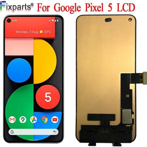 Original New For Google Pixel 5 LCD Display Screen Touch Digitized Assembly Replacement For Google Pixel 5 Display Screen