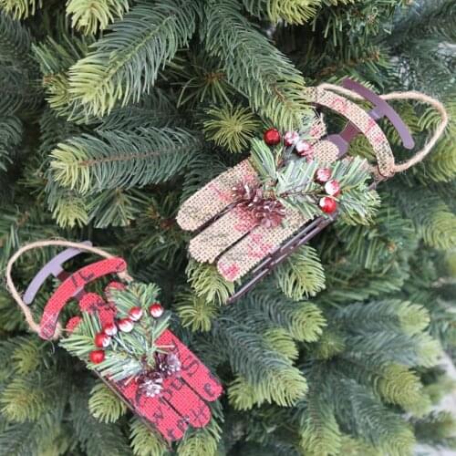 Christmas sleigh fabric items Nordic creative snow car Christmas decoration scene layout