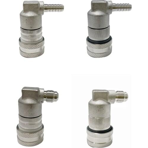 Stainless Steel Ball Lock Diconnect,Homebrew Corny Keg Connector Beer Keg Gas/Liquid 1/4'' Barb Beer Dispenser Bar Tools Stainl