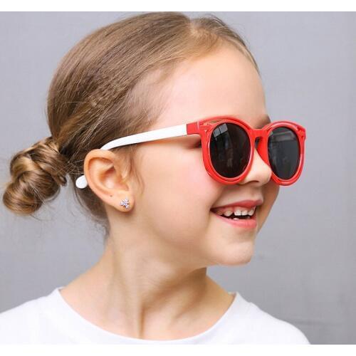 Sunglasses Kids Polarized Girls Boy Children Oval Round Eyegalsses Baby Sun Glass 2019 New Flexible Soft Eyewear Ninos Con UV400