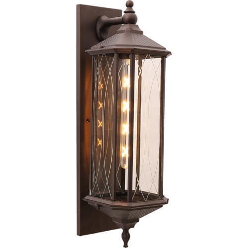 Modern industrial wind outdoor wall lamp European creative simple balcony living room aisle corridor outdoor wall lamp E27 lamps