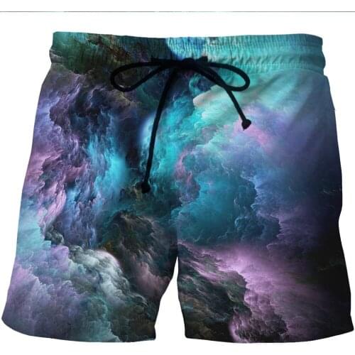 LOVE SPARK Purple Blue Paisley 3D Sports Running Shorts For Men Fast Dry Boys Jogging Running Boys Sports Light Shorts S To 6xL