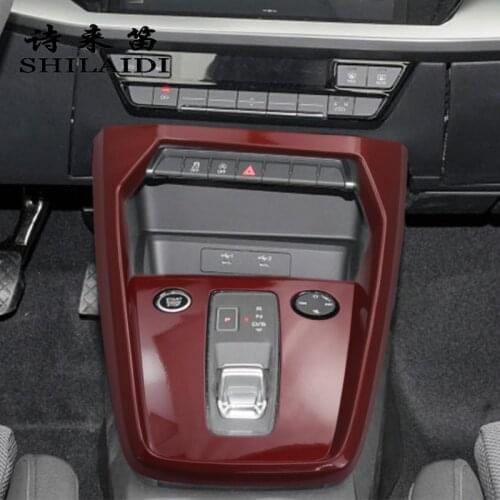 Car Styling Center Console Gear Shift Panel ENGINE START STOP Covers Stickers Trim For Audi A3 8Y 2021 Auto Interior Accessories
