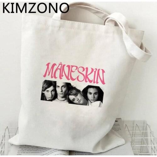 Maneskin shopping bag handbag bolso shopper jute bag canvas bolsas de tela bag reusable reciclaje sac tissu