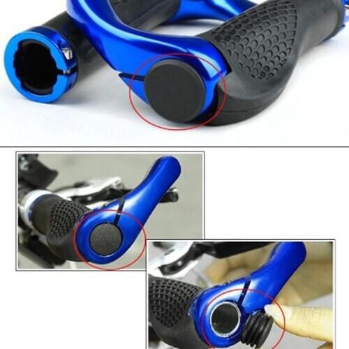 1 Pair Cycle Road MTB Bike Lock-On Plugs Bar Grips Caps Covers Bicycle Parts Mini Rubber Grip Handlebar Bar End Plugs Stoppers