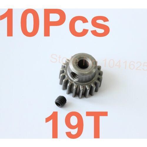 10Pcs/Lot Steel Motor Gear 19T HSP Spare Parts Pinion Metal Gear For TRAXXAS HPI HSP 1/10 Model RC Car