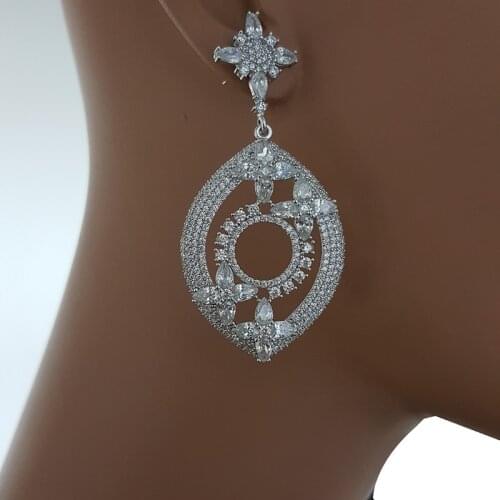 2020 New Arrival Hot Fashion Classic Women Dangle Drop Earrings Female Turkish Luxury Wedding Statement Vintage Shining Jewelry