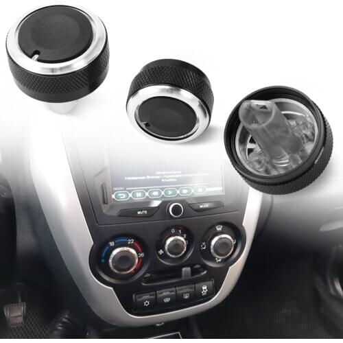 3pcs per set Car Styling Air Conditioning Knob AC Knob Heat Control Switch Button Knob For Lada Granta