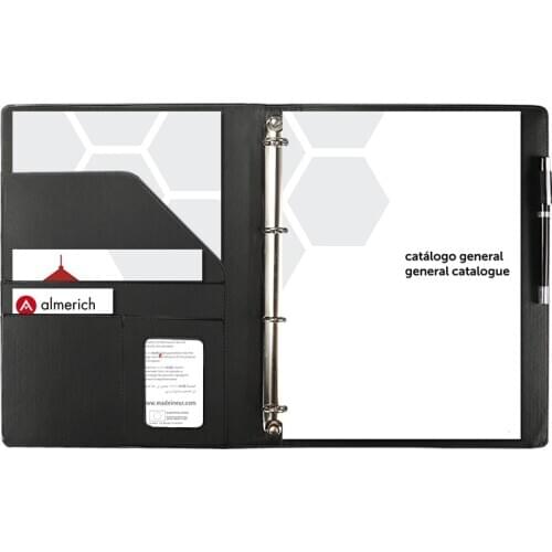 A4 Display Book 4 Rings Binder Document Folder Business Men Women Multifunctional Loose Leaf Filling Product Office Supplies