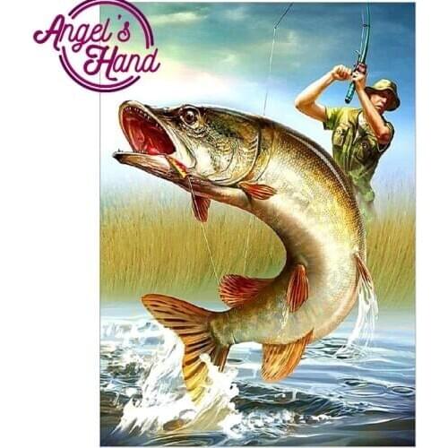 DIY Diamond Painting Fish Diamond Cross Stitch Crystal Round&spuare Diamond Sets Unfinished Full Diamond Embroidery Mosaic Kits