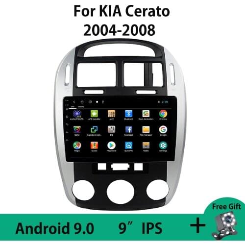 Android 10.0 WIFI 2GB+32GB Car Radio Multimedia Video Player For Kia Cerato 2004 2005 2006 2007 2008 Quad-Core Carplay Bluetooth