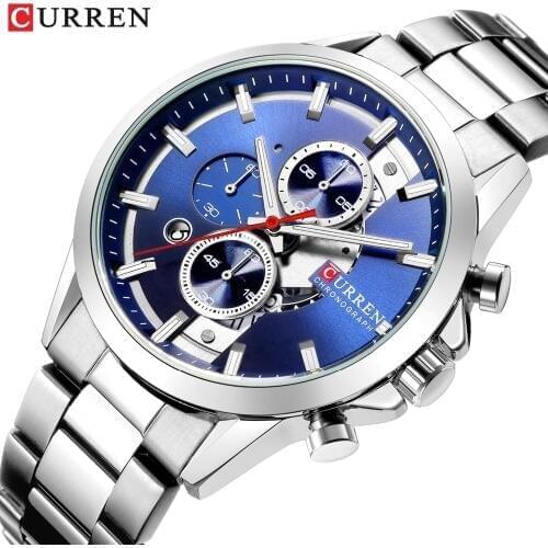 CURREN Top Luxury Brand Men Watches Chronograph Men Casual Watches Waterproof Full Steel Quartz Watch 8325 Relogio Masculino