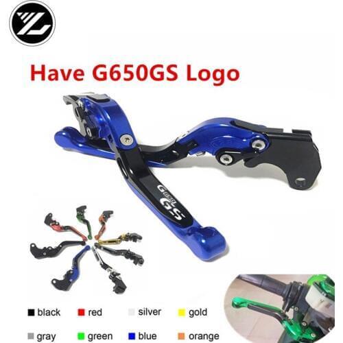 G650GS Logo For BMW G650GS Sertao G 650 GS G650 GS 2010-2015 Motorcycle Adjustable Folding Extendable Brake Clutch Lever