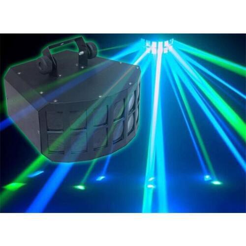 Hot sell RGBW 4IN1 2X10W Professional Discos Bar Club Party Wedding Stage Lightings LED Double Butterfly Beam DJ Disco Light