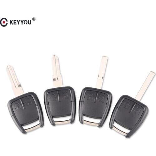 KEYYOU 2 Button Car Key Remote Key Case Shell Fob For Chevrolet Aveo Cruze Spark Opel With YM28/HU46/HU43/HU100 Blade