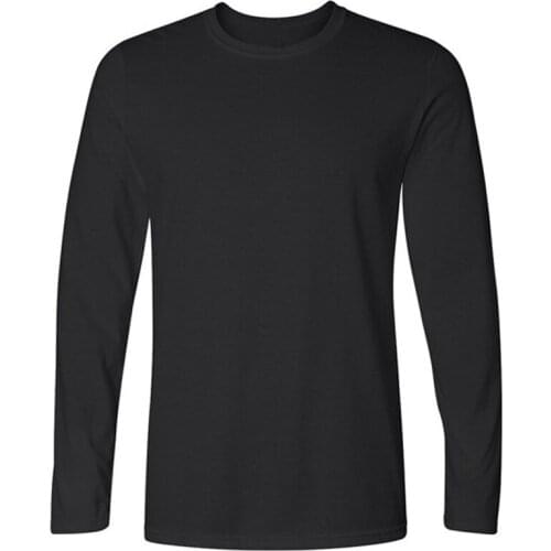 Classic Men T shirt Long Sleeve O neck Mens T-shirt Cotton Tees Tops Mens Brand tshirt Plus size XS- XXL Sweatshirts Clothes