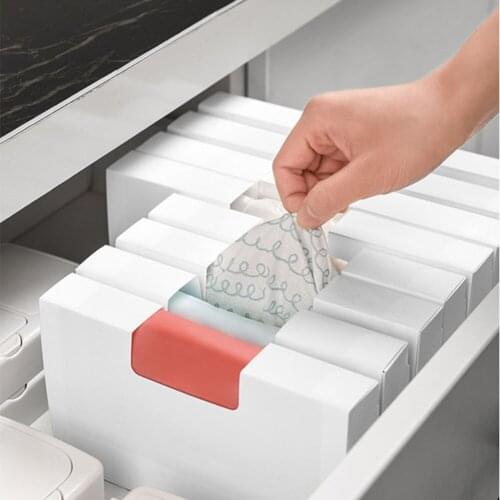Garbage Bag Fresh-keeping Storage Wall Mounted Box Holder for Kitchen Accessories Organizer Bathroom Drawer