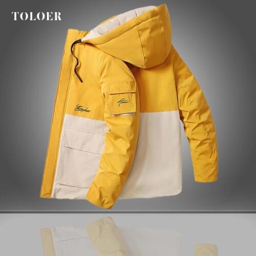 Parkas Coat Men Hooded Casual New Winter Jacket Thicken Warm Mens Bomber Jacket Windproof Male High Quality Coats Windbreaker