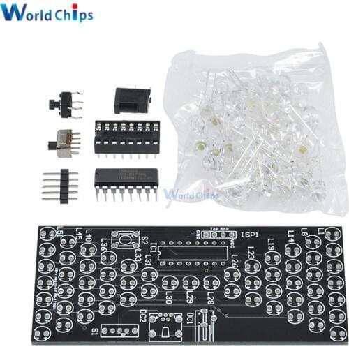Diymore 5V Electronic Hourglass DIY Kit Funny Electric Production Kits Precise With LED Lamps Double Layer PCB Board 84*40mm