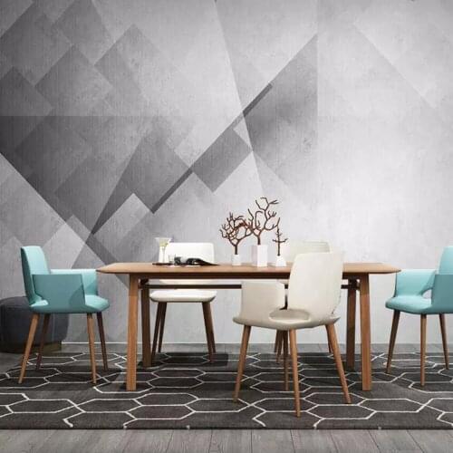 Milofi Custom 3D Wallpaper Mural Simple Geometric Modern Abstract Retro Background Wall Decoration Mural Wallpaper