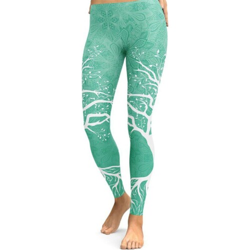 New Style Womens Yoga Pant Sport Yoga Gym Fitness Skinny High Waist Athletic Stretch Trousers Print Autumn Fashion Hot 2019