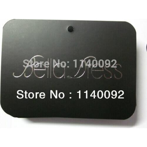 Garment silver printing/stamping paper hang tag/clothing glossy paper swing tags/matte paper tags/labels