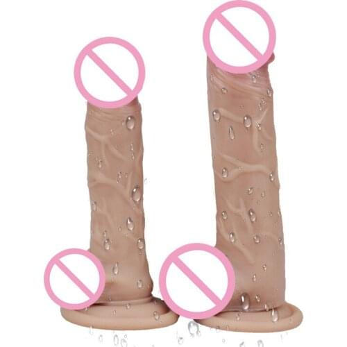 Man Nuo Realistic Big Dildo Liquid Silicone Huge Artificial Penis Skin Feeling With Strong Suction Cup G-Spot Sex Toys for Woman