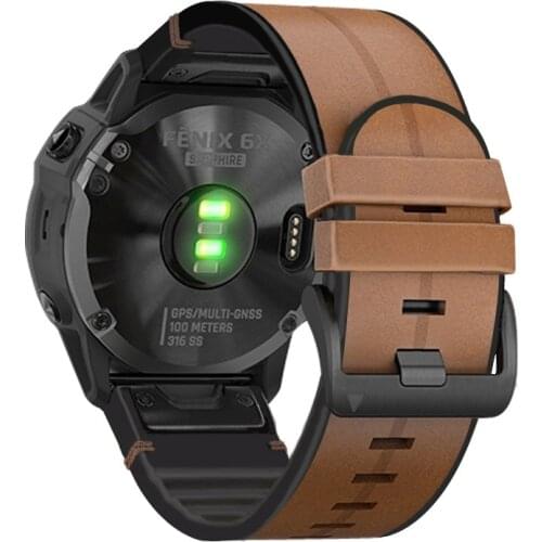 For Garmin Fenix 5X 5 Plus GPS Smart Watch Accessories Wristband Bracelet 22mm 26mm Silicone Leather Quick Easy Fit Watchband