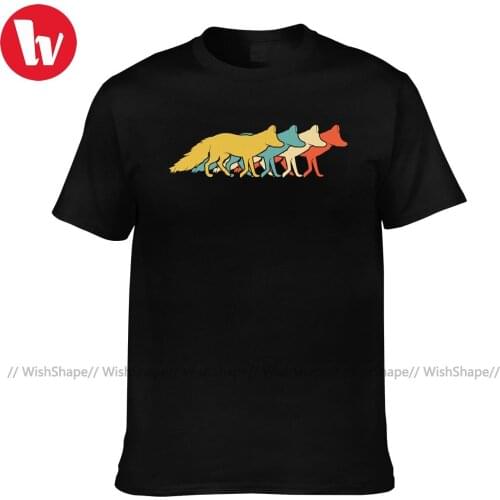 Fox Tee Shirt Graphic 100 Percent Cotton T Shirt Short Sleeve Graphic High Street Tshirt Men Oversized
