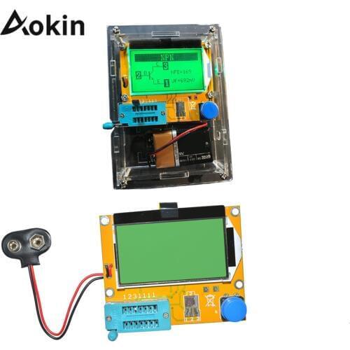 Lcr-t4 Mega328 Transistor Tester Diode Triode Capacitance Esr Meter Mos Pnp/npn M328 With Capacitor Esr Testing For Arduino Diy