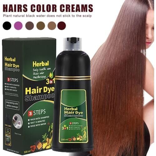 Herbal Hair Dye Shampoo Natural Non-Scalp Hair Care Multi-Color Hair Dye for Men and Women Hair styling supplies Dye Cream