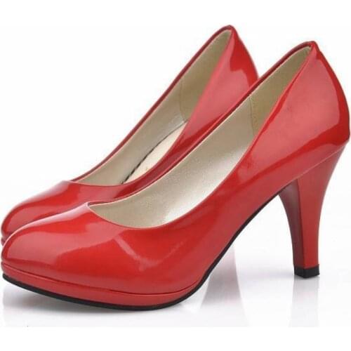 Women Pumps Sexy Elegant Thin Heel Pointed High Heels Black Work Single Shoes Dress Party Womens Shoes Red Wedding Shoes