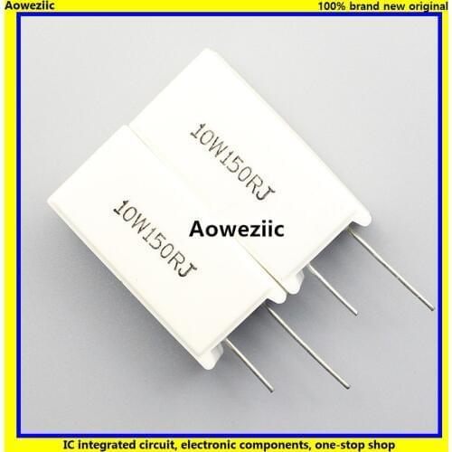 10pcs/lot) 10W 150R +/-5% Vertical cement resistor / 10W 150 ohm 5% Cement resistance / 10W 150RJ Ceramic resistor