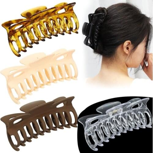 Vintage Hair Clips for Women Simple Matte Hair Claw Clip High Quality Large Geometric Hair Clips Girls Hairpins Hair Accessories