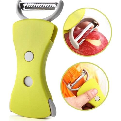 1pc Hot Selling Kitchen Peeler 2 In 1 Fashion Portable Manual Vegetable Slicer Fruit Peeler Food Peeler Kitchen Tools Gadgets