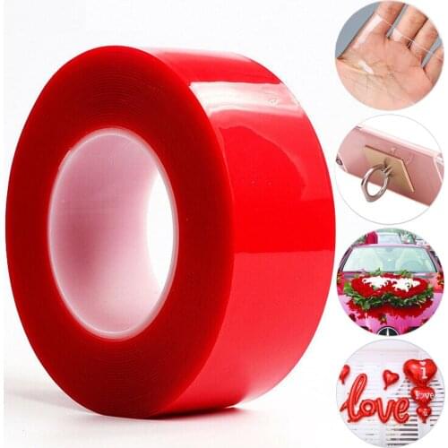 1pcs 3M 40MM Double-sided Adhesive Tape Traceless Waterproof Strong Adhesion Transparent Tape for Mounting Fixing Pad Sticky