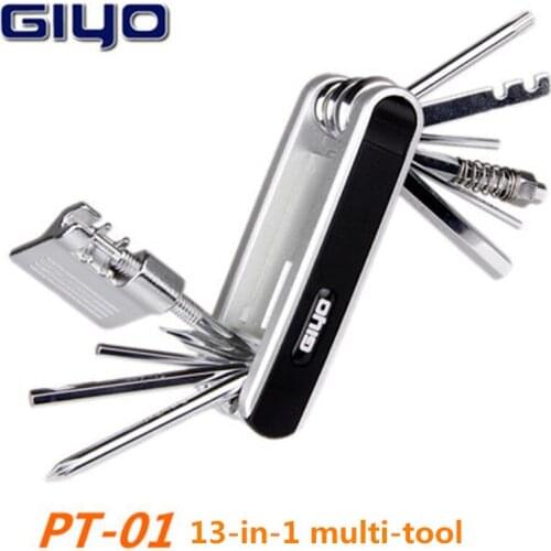 13 in 1 bicycle multi-function repair tool hex wrench chain zipper correction wrench mountain bike road bike mini tool