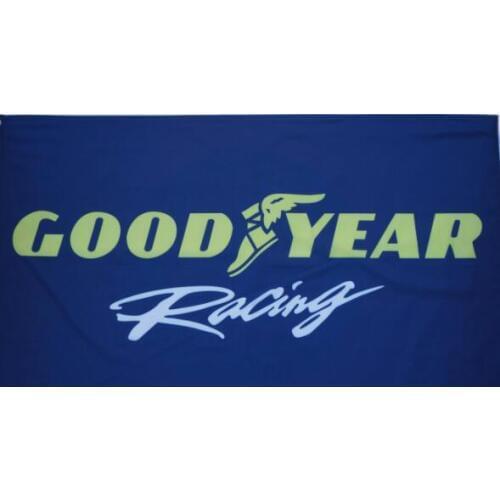 3x5ft Large Indoor Outdoor with Goodyear Racing Flag Custom Hobby Banner