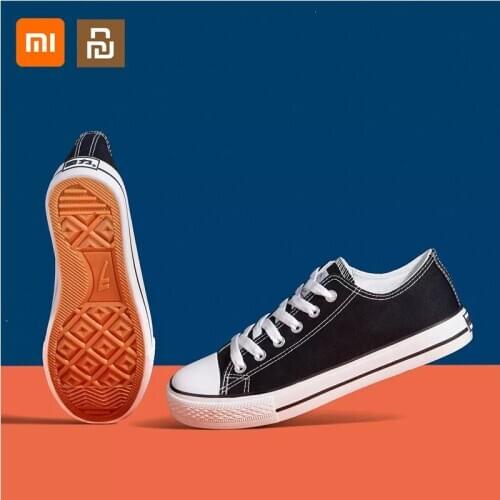 4 colors xiaomi mijia youpin classic low-cut canvas shoes trend wild men and women casual shoes non-slip sneakers
