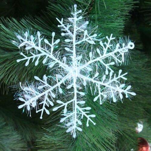 7 Sizes christmas Snow Flakes White Snowflake Ornaments Holiday Christmas Tree Decortion Festival Party Home Decor